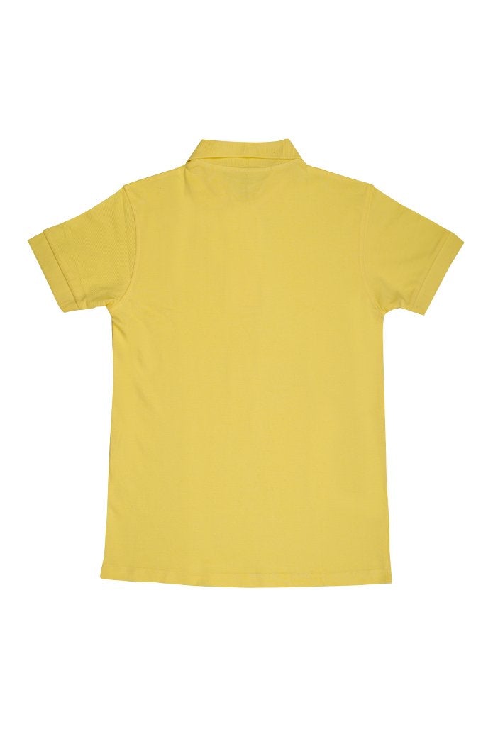 Budak Baek Malaysia Logo Short Sleeve Yellow Tshirt Back