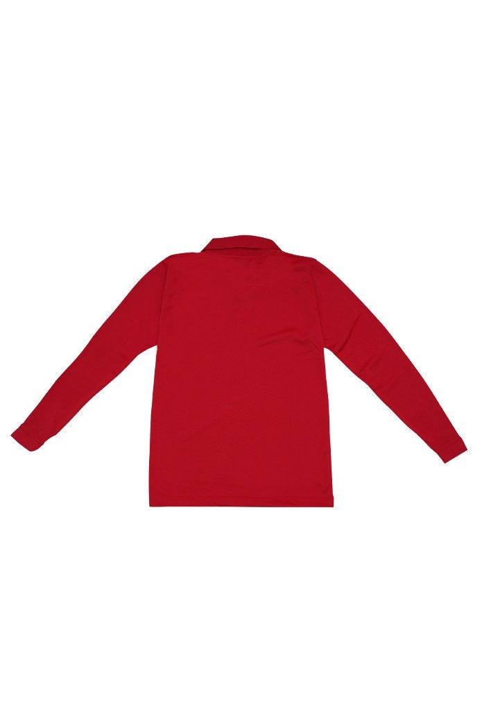 Budak Baek Malaysia Logo Long Sleeve Red Tshirt Back