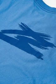 Budak Baek Triple Logo Blue Short Sleeves Tee
