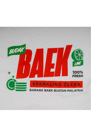 Budak Baek Malaysia Sparkling Baek White Tshirt Front Print