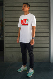 Budak Baek Malaysia Sparkling Baek White Tshirt Modelled Side